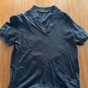 Ermenegildo Zegna Navy Polo Shirt